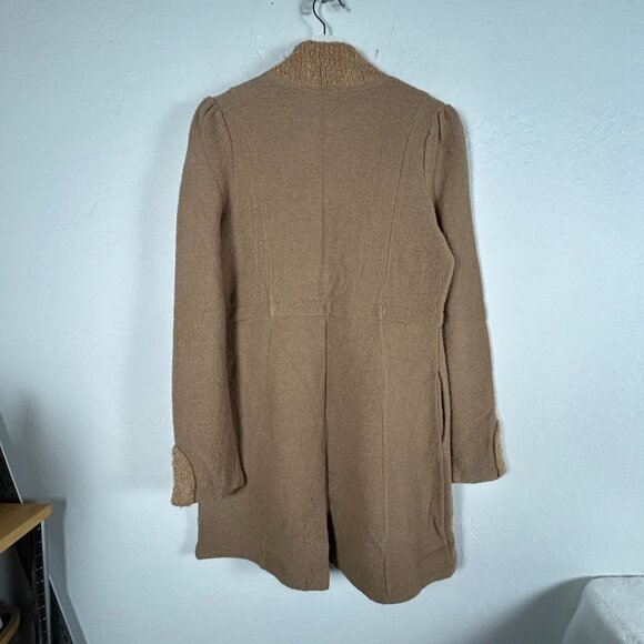 Anthropologie Moth Wool Cardigan Sweater Medium Pockets Button Front Cottagecore - Picture 2 of 13